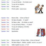 Printable Spanish Beginning Conversations Introductions Worksheets Free