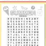 Printable Summer Word Search Answer Key Summer Words Free