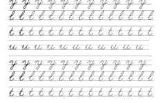 Queensland Cursive Handwriting Worksheets Printouts Download