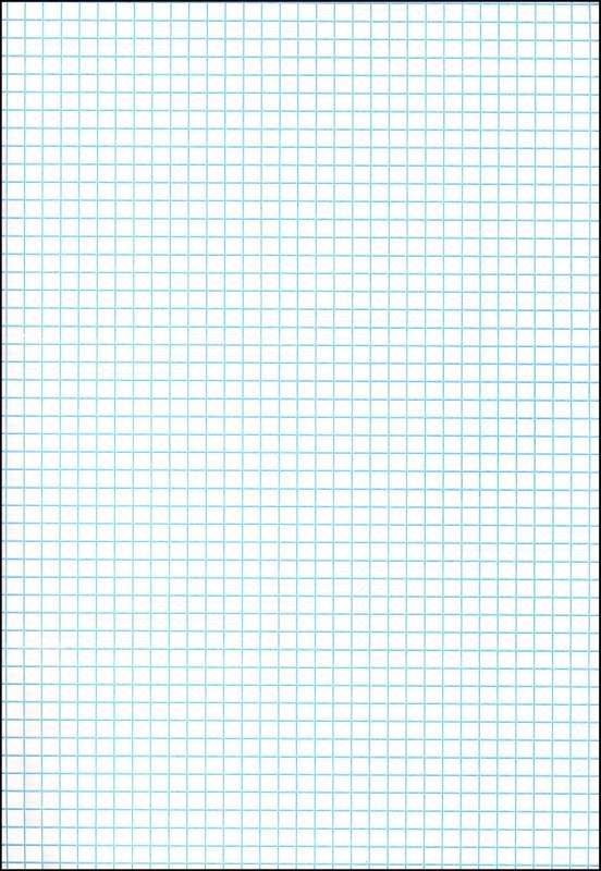Ruled Cross Section Drawing Paper White 1 4 Graph Paper Math 