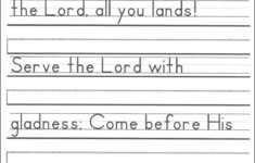 Scripture Character Writing Worksheets Zaner Bloser Basic Print