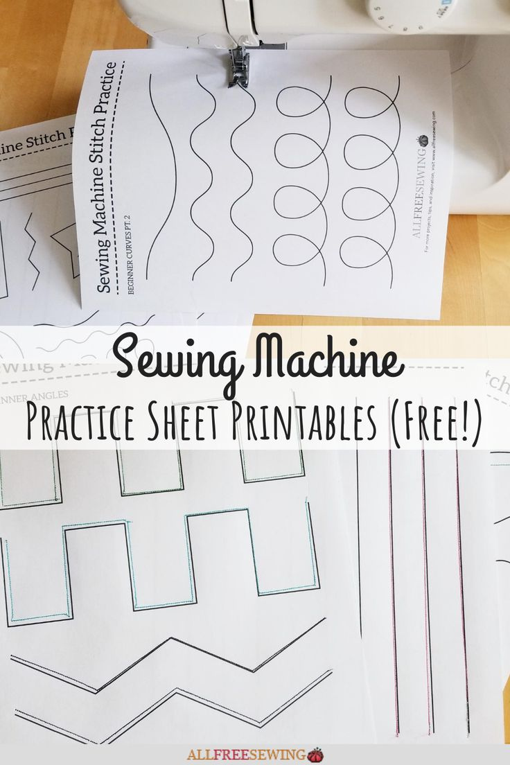 Sewing Machine Paper Practice Sheets Printable In 2020 Diy Sewing 
