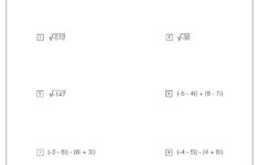 Simplifying Radicals Worksheets Math Monks