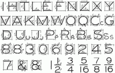 Single Stroke Vertical Capitals ClipArt ETC