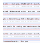 Skidamarink S Italic Handwriting Worksheets Multiple Sizes Are