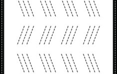 Slanting Line Worksheet Tracing Practice For Kindergarten And