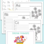 Spring Alphabet Recognition Handwriting Worksheets Fun With Mama