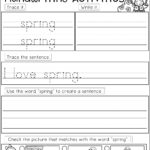 Spring Handwriting Activities Handwriting Activities Writing