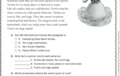 Talking About Turtles Grade 4 Close Reading Passage Free Reading
