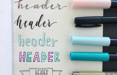 The Best Bullet Journal Fonts For Your Bujo Pages Bullet Journal