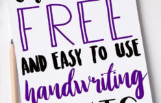 These 12 Free Handwriting Fonts Are Perfect For Crafts Vinyl