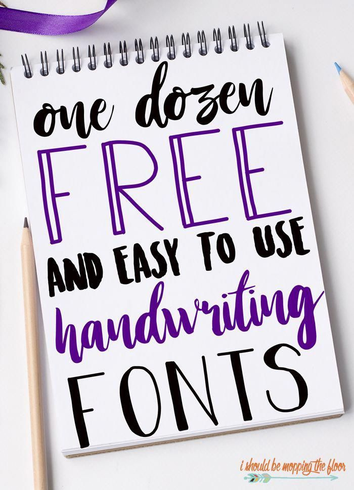 These 12 Free Handwriting Fonts Are Perfect For Crafts Vinyl 