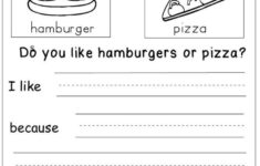 This Is A Free Opinion Writing Worksheet For Kindergarten And First