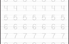 Traceable Numbers Tracing Worksheets Preschool Free Preschool