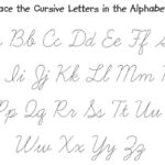 Tracing Cursive Alphabet Letters TracingLettersWorksheets