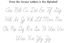 Tracing Cursive Alphabet Letters TracingLettersWorksheets