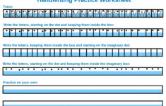 Tracing Letters On Worksheets For Handwriting Practice For Occupational