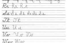 Tracing Letters On Worksheets For Handwriting Practice For Occupational