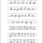 Uppercase And Lowercase Alphabet Cursive Cursive Handwriting Practice