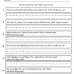 What Should You Say Writing Skills Autism Worksheets Therapy