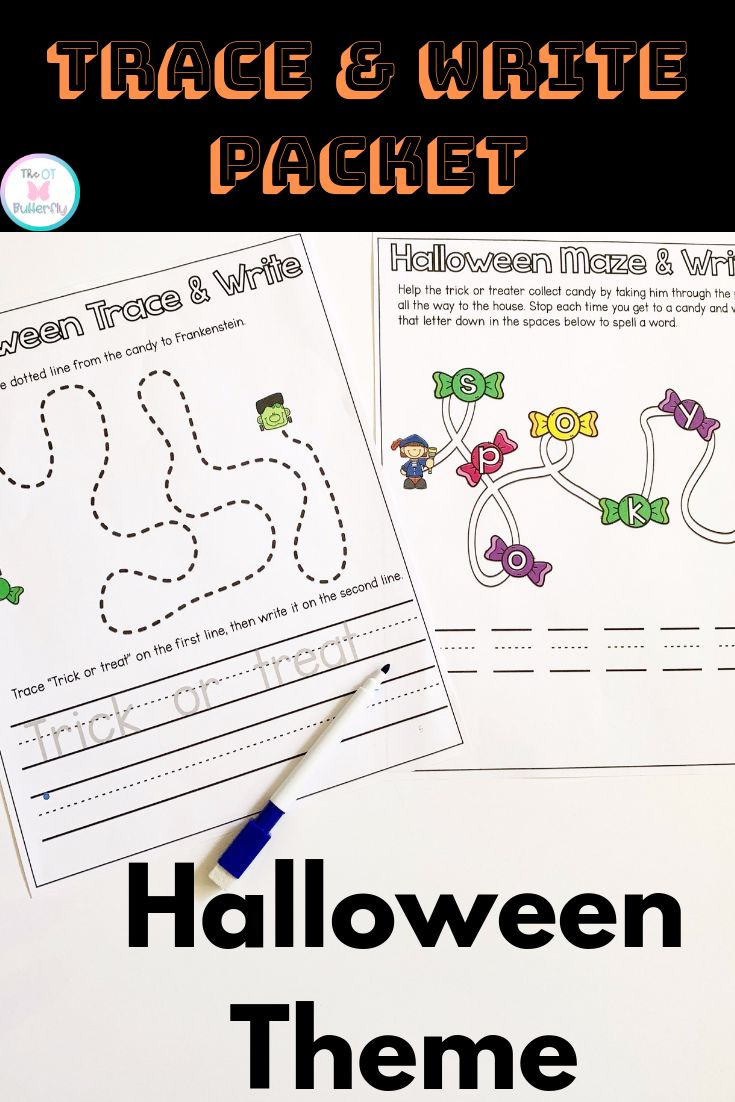 Work On Fine Motor Precision And Handwriting With A Fun Halloween 