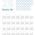 Worksheet On Number 26 For Kindergarten Free Printable Number 26