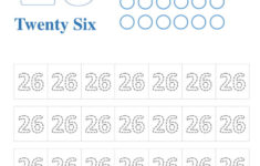 Worksheet On Number 26 For Kindergarten Free Printable Number 26