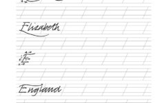 Worksheets To Practice Handwriting For Adults Free Printable