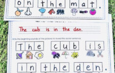 Write A Sentence Worksheets For Kindergarten FREE Www englishsafari in