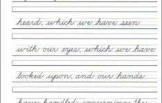 Zaner Bloser Cursive Handwriting Worksheets Worksheets Master
