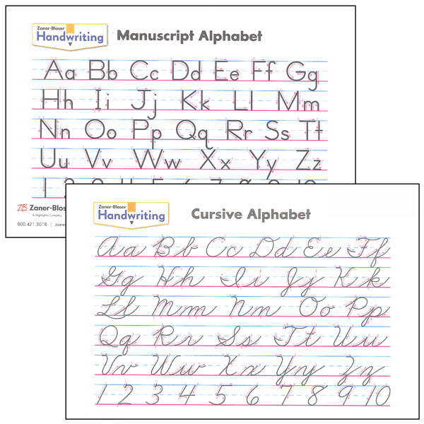Free Zaner Bloser Handwriting Worksheets